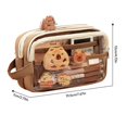 thumbnail image 5 of Cute Pencil Case, Clear Pencil Pouch, Capybara Large Capacity Pencil Case, Multi-Layer Cute Clear Pouch with Stickers, 5 of 5