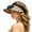 Brown, variant on Solar Powered Wide Brim Ventilated Sun Hat With Built In Fan for Outdoor Summer Activities