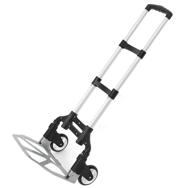 Carro De Equugoje Compacto De Aluminio, Rueda Plegable, Soporte Resistente De 80kg
