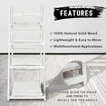 thumbnail image 6 of Dazone Foldable Plant Stand Shelf, Indoor Flower Pot Holder Ladder, Folding A Frame Display Patio Rustic Wood Shelves, 4 Tier Stand Outdoor Bookshelf, Free Standing (White), 6 of 10