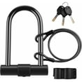 thumbnail image 1 of Bike U shaped lock UL320 lock (black)+steel cable, 1 of 5