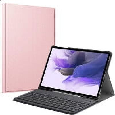 Timoom Keyboard Case for Samsung Galaxy Tab S8/Tab S7 11 inch (Model SM-X700/X706/T870/T875/T878) with S Pen Holder, Slim Lightweight Stand Cover w/Detachable Wireless Bluetooth Keyboard, Rose Gold