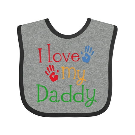 

Inktastic I Love My Daddy Gift Baby Boy or Baby Girl Bib