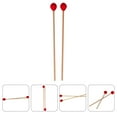 thumbnail image 1 of Phenofice 2 Pcs Maillets Xylophone pour Débutants Batteurs Rouges en Bois de Hêtre et Noyau en Nylon pour Pratique Musicale, 1 of 8