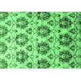 thumbnail image 1 of Ahgly Company Indoor Rectangle Abstract Emerald Green Contemporary Area Rugs, 2' x 4', 1 of 4