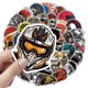 thumbnail image 2 of Paquete de pegatinas para casco, 50 unidades, Cool Rider Skull Motocross Hel, 2 of 2