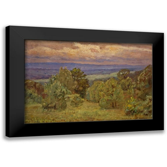 Steele, Theodore Clement 14x11 Black Modern Framed Museum Art Print Titled - Storm Clouds