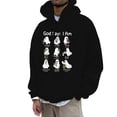 thumbnail image 1 of LUOGENLI Chandails à Capuchon pour Hommes Coton Graphique Chandail à Capuchon d'Halloween pour Hommes Imprimé Décontracté Coupe Ample Chandail Molleton à Enfiler pour Automne Hiver Confortable Mode Urbaine Fermeture Éclair Intégrale Chandails à Capuchon pour Hommes Noir Taille m, 1 of 4