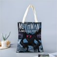 thumbnail image 2 of Mothman Bolso de tela con estampado de lienzo para mujer, bolsa de compras reutilizable y estética, con cremallera interior, regalo para mujer,40*40cm., 2 of 6