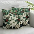 thumbnail image 3 of PHYHOO Christmas Stocking Buffalo Plaid Throw Pillow Covers, Winter Joy Holiday Cushion Case Decoration for Sofa Couch, 3 of 5