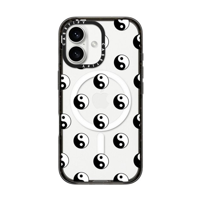 Funda CASETiFY Ying Yang para iPhone 16 Plus negro