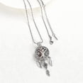 thumbnail image 4 of Dream Catcher Cremation Jewelry for Ashes Stainless Steel Tree of Life Locket Pendant Memorial Urn Necklace for Women Loved Ones Keepsake Gift Ashes Holder, 4 of 7