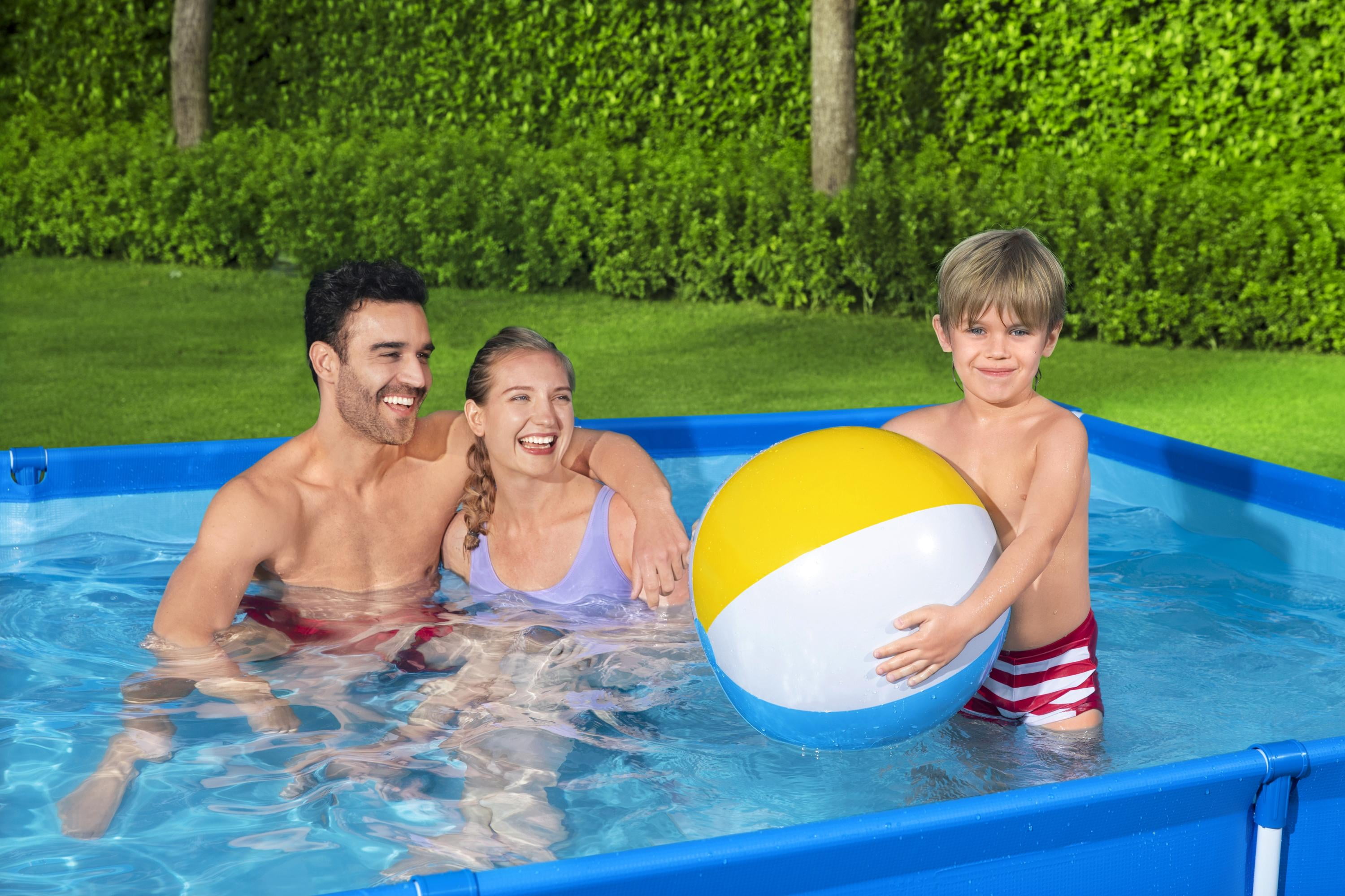 Bestway Steel Pro 9'10" x 6'7" x 26" Rectangle Above Ground Pool Swimming Pool