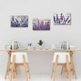 thumbnail image 4 of Hieng Lavender Wall Art 3 Pieces Purple Floral with Butterfly Canvas Prints Country Flower Art Picture Rustic Farmhouse Kitchen Bathroom Decor Unframed, 4 of 6