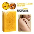 thumbnail image 4 of Turmeric and Lemon Soap Bar, Turmeric Soap Bar for Dark Spot Removal, Natural Turmeric Handmade Soap for Face and Body, Organic Use Skin Care Soaps, Deep Cleans the Skin and Provides Moisturizing, 4 of 9