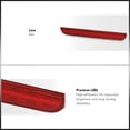 thumbnail image 5 of AJP Distributors Rear Bumper LED Reflector Lights Tail Brake Parking Lamps Pair Red Compatible/Replacement For Dodge Challenger 2015 2016 2017 2018 2019 2020 2021 2022 2023 15 16 17 18 19 20 21 22 23, 5 of 10