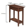 thumbnail image 4 of Convenience Concepts American Heritage Flip Top Wooden Side End Table, Walnut, 4 of 4