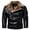 Black, variant on uikmnh Men's Jackets Mens Heavyweight Lined Windproof Zip Up Outerwear Jackets Warm Hooded Sweatshirt Size:6XL