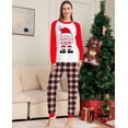thumbnail image 4 of Pijamas a juego para la familia, nuevo gorro navideño de dibujos animados, pantalones a cuadros con estampado de letras, traje para niños adultos, mono de bebé, ropa para perros, 2022, 4 of 5