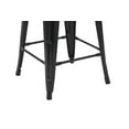 thumbnail image 3 of Hometrends 24 inch Metal Stackable Kitchen Stools, Black, 3 of 6