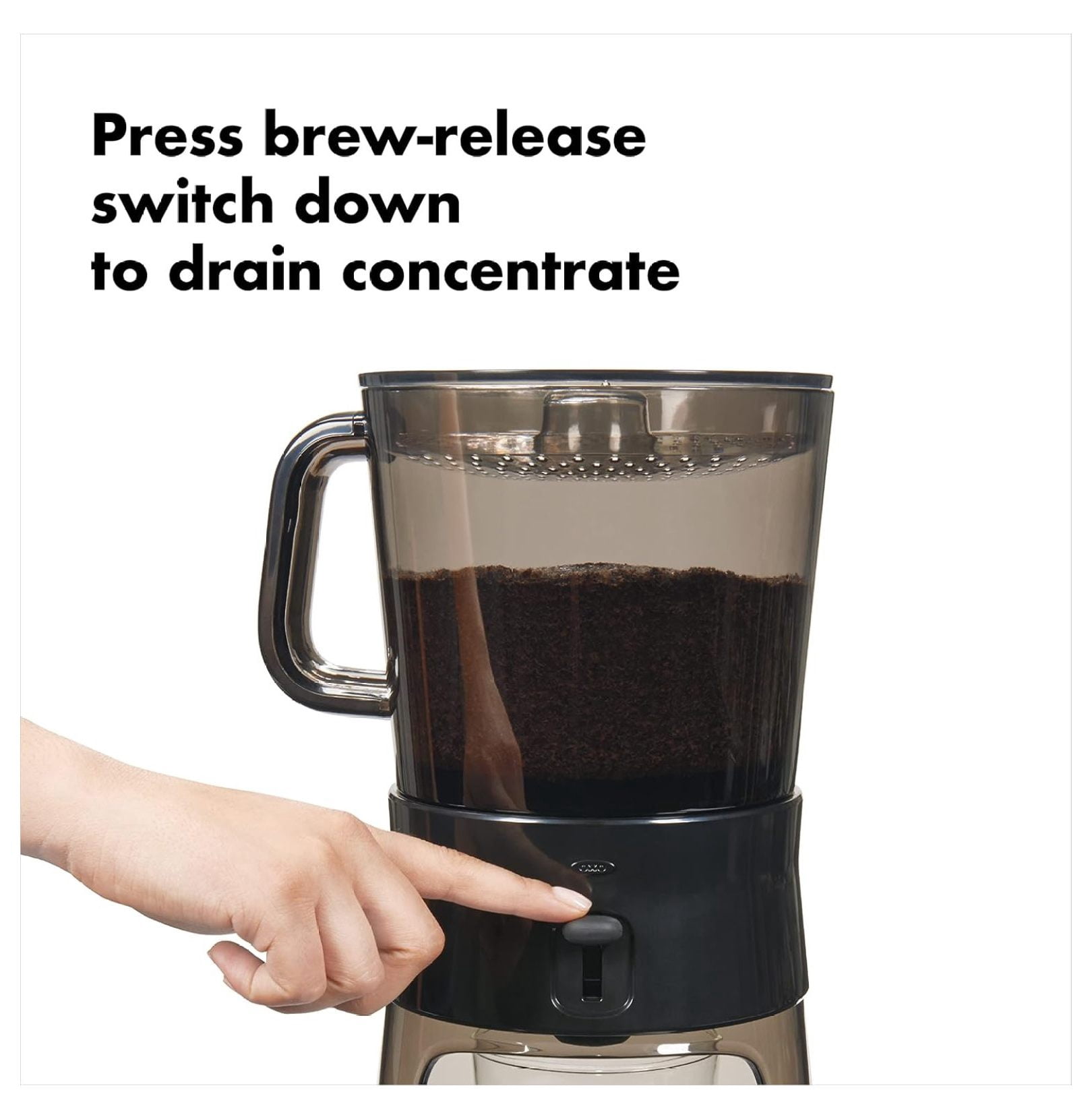 Cold Brew Coffee Maker 32oz - Iced Coffee Maker & Tea Infuser - Stainless Steel Filter - Easy Clean - Glass Carafe - Smooth Low-Acid Coffee Concentrate