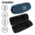 thumbnail image 2 of Altavoz portátil JBL Charge 5 resistente al agua con Powerbank incorporado y estuche de fibra de carbono gSport (azul), 2 of 5