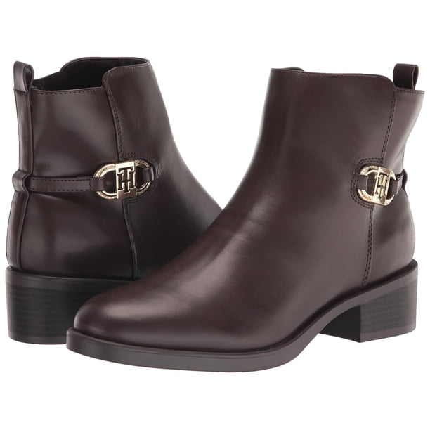 Bota Tommy Hilfiger Imiera para mujer, color marrón, talla 35