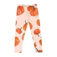 thumbnail image 4 of Girls' Halloween Leggings Pumpkin Printed Pants High Waist Stretchy Leggings for Girls 3-7Y, 4 of 6