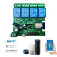 thumbnail image 1 of Riwcyla WiFi+ 433Mhz Smart Remote Control Wireless Switch Universal Module 4ch DC 5V Wifi Switch Timer Phone APP Remote Control Support Home Voice Control for Smart Home, 1 of 6