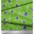 thumbnail image 2 of Soimoi Green Poly Georgette Fabric Artistic Floral Decor Fabric Printed Yard 42 Inch Wide, 2 of 3