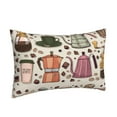 thumbnail image 2 of Balery Vintage Coffee Bedding Queen Pillow Cases - Envelope Closure - Soft Brushed Microfiber Fabric - Shrinkage and Fade Resistant Pillow Cases-14"x20", 2 of 9