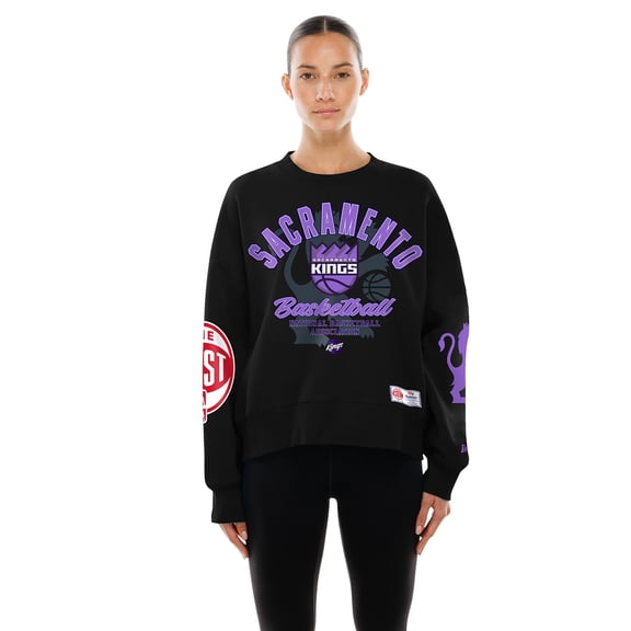 Women's New Era Black Sacramento Kings 2025/26 City Edition Sweatshirt