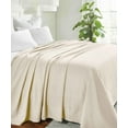 thumbnail image 4 of Superior Dobbyweave Knit Cotton Blanket 90" x 108", All Season Bed Blankets, King, Grey, 4 of 14
