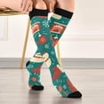 thumbnail image 5 of GZHJMY Christmas Compression Socks, Women Men Long Stocking (20-30mmHg), Travel Knee High Stockings for Athletic Sports,Running,Cycling,Nursing, 5 of 7