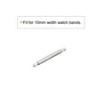 thumbnail image 3 of Unique Bargains Bracelet de Montre 10mm Épingle 1.3mm Dia Acier Inoxydable Simple Bride Ressort d'Extrémité 200 Pack, 3 of 5