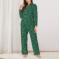thumbnail image 2 of Fotbe Cartoon Air Transportation Conjunto de Pijama de Manga Larga para Mujer con Estampado, Ropa de Dormir de 2 Piezas, Conjunto de Casa Suave y Cómodo con Bolsillos-X-Large, 2 of 7