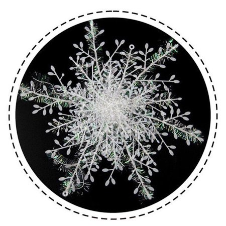 3Pcs Snowflake Decoration DIY Plastic Snowflake Trees Decor Christmas