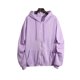 thumbnail image 1 of Oucaili Sudadera informal para mujer, chaqueta de manga larga con capucha, Tops lisos, ajuste holgado, cremallera completa, abrigo con cordón y bolsillos, 1 of 2