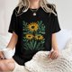 thumbnail image 5 of Faldas Cortas para Mujeres, Impresión de Flores Casual Oversized Camiseta de Manga Corta Top Hecho de 95% Poliéster 5% Spandex para Primavera Verano, Falda Corta de Verano, 5 of 7