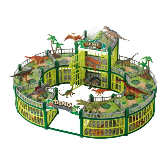 MeetYTOYS Dinosaur Toys 233 Pieces Set, Dinosaur Theme Include 18 Dinosaur Figures Educational Toys Party Favors Supplies 20.5 Inches