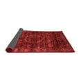 thumbnail image 2 of Ahgly Company Indoor Square Abstract Red Modern Area Rugs, 4' Square, 2 of 4