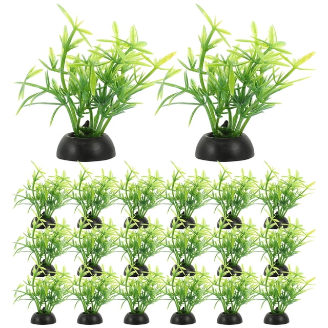 20 Pcs Plante Artificielle Résistante à l'Usure Plante d'Aquarium Délicate Remplaçable pour Réservoir