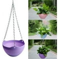 thumbnail image 7 of 7 Pack Hanging Planters for Indoor/Outdoor Hanging Flower Pots Plants Holder Hanger Weave Pattern Design with Chain for Home Decor - 7 Colors, 7 of 7