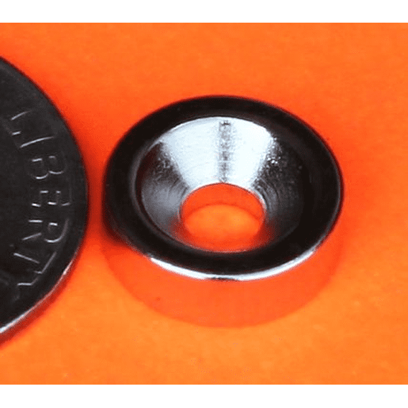 Neodymium Magnets 3/8 x 1/8 inch w/Taper Hole Rare Earth N42