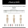 thumbnail image 2 of Made by Olivia Women's Two Piece Gym Yoga Racerback Sports Bra With Slim Fit Legging Active Set, 2 of 3