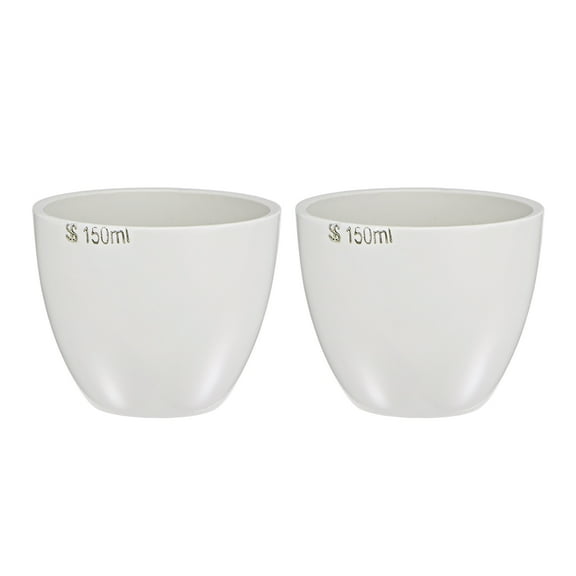 150ml Porcelain Crucible Cup for Foundry Melting Casting Refining 2 Pack
