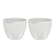 150ml Porcelain Crucible Cup for Foundry Melting Casting Refining 2 Pack