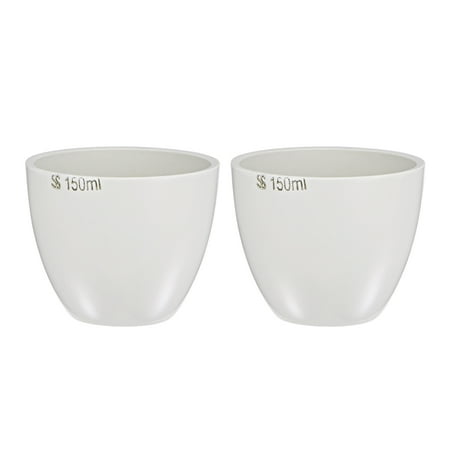 150ml Porcelain Crucible Cup for Foundry Melting Casting Refining 2 Pack