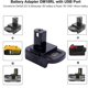 thumbnail image 2 of Adaptador de batería para batería Dewalt a Ryobi y para batería Milwaukee a Ryobi, convierte batería Dewalt de 20 V/Milwaukee de 18 V a Ryobi de 18 V One+ batería de iones de litio (solo adaptado, 2 of 6