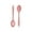 Pink, variant on Xetio Silicone Cooking Spoon Set Heat Resistant Nonstick Solid and Slotted Serving Spoons for Stirring Mixing Basting Dishwasher Safe for Home Cooking (2Pcs 8"x2")